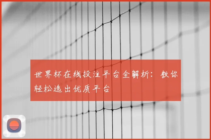 世界杯在线投注平台全解析：教你轻松选出优质平台